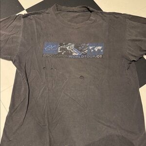 Eric Clapton World Tour 2001 Gray T-Shirt